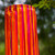 39"L x 4.5" SUNSET RIBBON gold-red Windsock garden décor In the Breeze ITB-5187