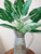 (1) 24 inch Artificial Silk Peace Lily EMERALD QUEEN Philodendron - for HOME DECOR ONLY