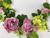 Artificial 15” Lavender-Pink ROSE & Hydrangea Gold Ring WREATH, Home Decor