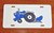 FORD LONG Tractor Original artwork LICENSE PLATE on BLACK or WHITE Aluminum Plate