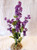 11 in. Violet PURPLE Soft Silk Baby's Breath FLOWER silk plant, Stone base, Goldfish & Betta-safe plant, Lower Forty Farm artificial aquarium plant