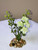 4" Mix BABY BUTTON LEAF & FLOWER Combo 830, Stone base, Realistic Artificial Aquarium plastic plant, Lower Forty Farm unique combination artificial aquarium plant arrangement