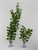 12" Floating Pea Leaf Betta Hammock soft plastic Plant, SUCTION CUP base, Lower Forty Farm artificial aquarium plant