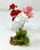 4 in. Pink, White & Red MIX  Soft Silk Baby's Breath Small FLOWER plant Stone base, Goldfish & Betta-safe plant, Lower Forty Farm artificial aquarium plant