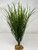 16 in. XL Dark Green WILLOW THICK 12-stem BUSH Standing Plastic Wireless Plant, Stone Base, Lower Forty Farm, unique handmade realistic natural-looking artificial aquarium plant