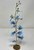 14" 1-stem BLUE Oncidium ORCHID Soft Silk flower aquarium plant, Stone base, Goldfish & Betta-safe plant, Lower Forty Farm artificial aquarium plant