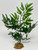 11" x 7" Small Green ARALIA Bush silk Plant, Stone Base, Goldfish & Betta-safe plant, Lower Forty Farm artificial aquarium plant