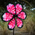 13.5" PINK Peony FLOWER Ground Stake Wind Spinner, ITB-2641 13.5" PINK Peony FLOWER Ground Stake Wind Spinner, ITB-2641