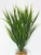 16" THICK 6-STEM Soft Wild Leaf Artificial Aquarium PLANT with STONE BASE