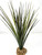 13 in. Extra THICK Green-Red SPIKE Weed Grass Thick Realistic Artificial Aquarium plastic plant, stone base, Lower Forty Farm stiff standing non-wired artificial aquarium plant