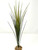 15 in. Green-RED SPIKE WEED Grass Single-stem Thin Realistic Artificial Aquarium plastic plant, stone base, Lower Forty Farm standing non-wired artificial aquarium plant