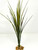 15 in. Green-RED SPIKE WEED Grass Single-stem Thin Realistic Artificial Aquarium plastic plant, stone base, Lower Forty Farm standing non-wired artificial aquarium plant