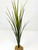 15 in. Green-RED SPIKE WEED Grass Single-stem Thin Realistic Artificial Aquarium plastic plant, stone base, Lower Forty Farm standing non-wired artificial aquarium plant