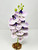 12" PURPLE Lavender Phalaenopsis DOUBLE ORCHID Soft Silk Aquarium flower plant, Stone base, Goldfish & Betta-safe plant, Lower Forty Farm artificial aquarium plant
