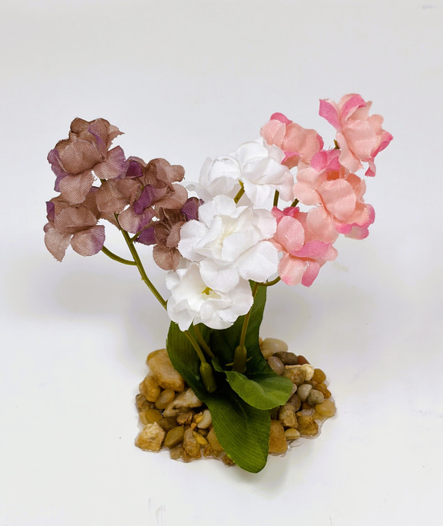 Lavender, white, pink flower combo