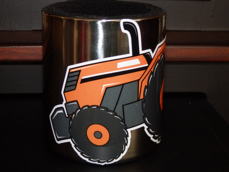 KUBOTA Tractor Magnetic CUP HOLDER with Original Artwork Decal by Lower Forty Farm