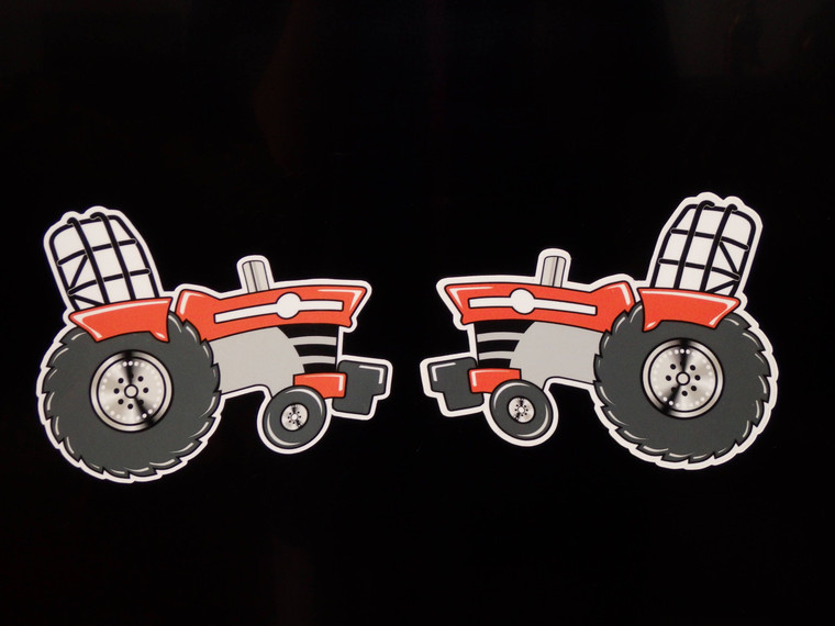 LEFT & RIGHT set of 2 Massey Ferguson PULLER Tractor Decals/Stickers Original Artwork “Tractor Swag Series" by Lower Forty Farm