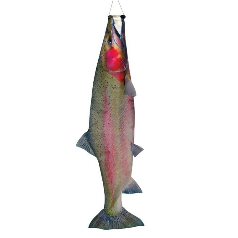 36" RAINBOW TROUT fish windsock wind garden décor – In the Breeze ITB-4963 36" RAINBOW TROUT fish windsock wind garden décor – In the Breeze ITB-4963