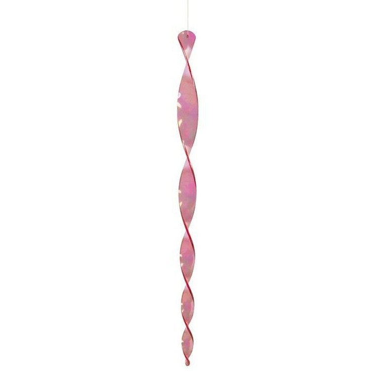 20" LIGHT PINK Windsicle ACRYLIC TWISTER hanging Wind Fairies Spiral SPINNER