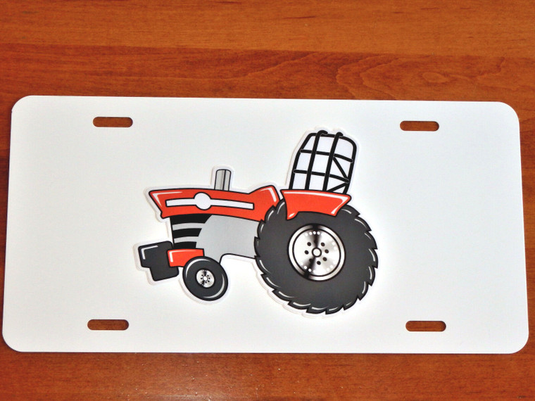 MF Massey Ferguson PULLER Tractor LICENSE PLATE on BLACK or WHITE Aluminum Plate
