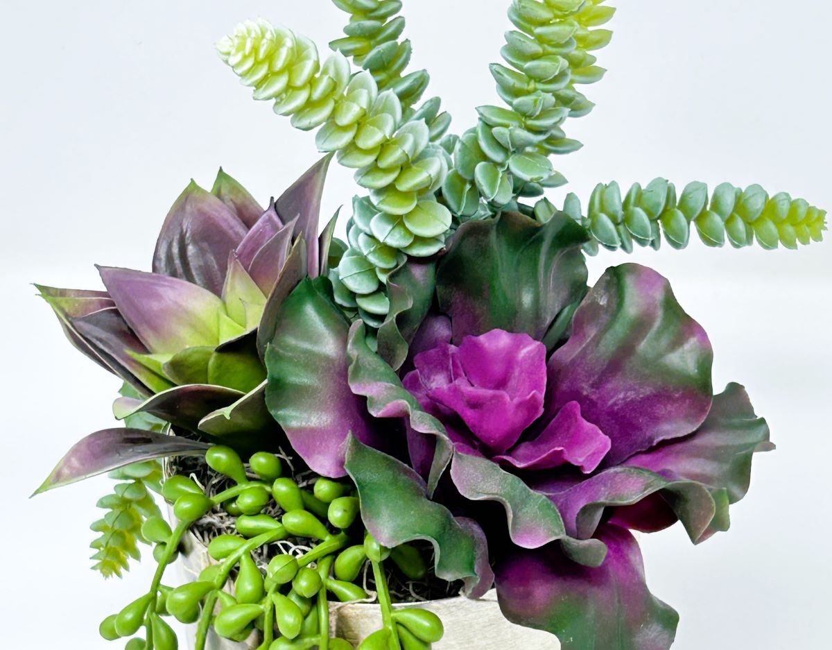Faux Succulent Garden planters