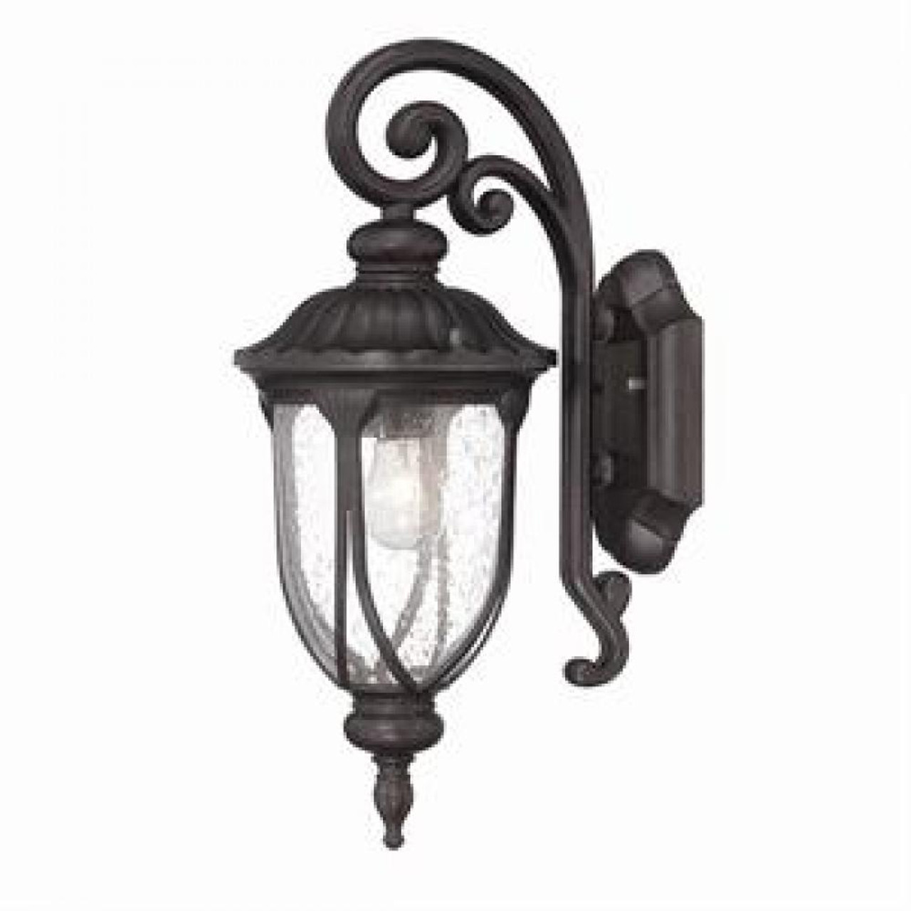 Laurens Collection Wall-Mount 1-Light Outdoor Black Coral Light Fixture, Acclaim  Lighting 2202BC 24ZDD Acclaim Lighting Wall Lantern