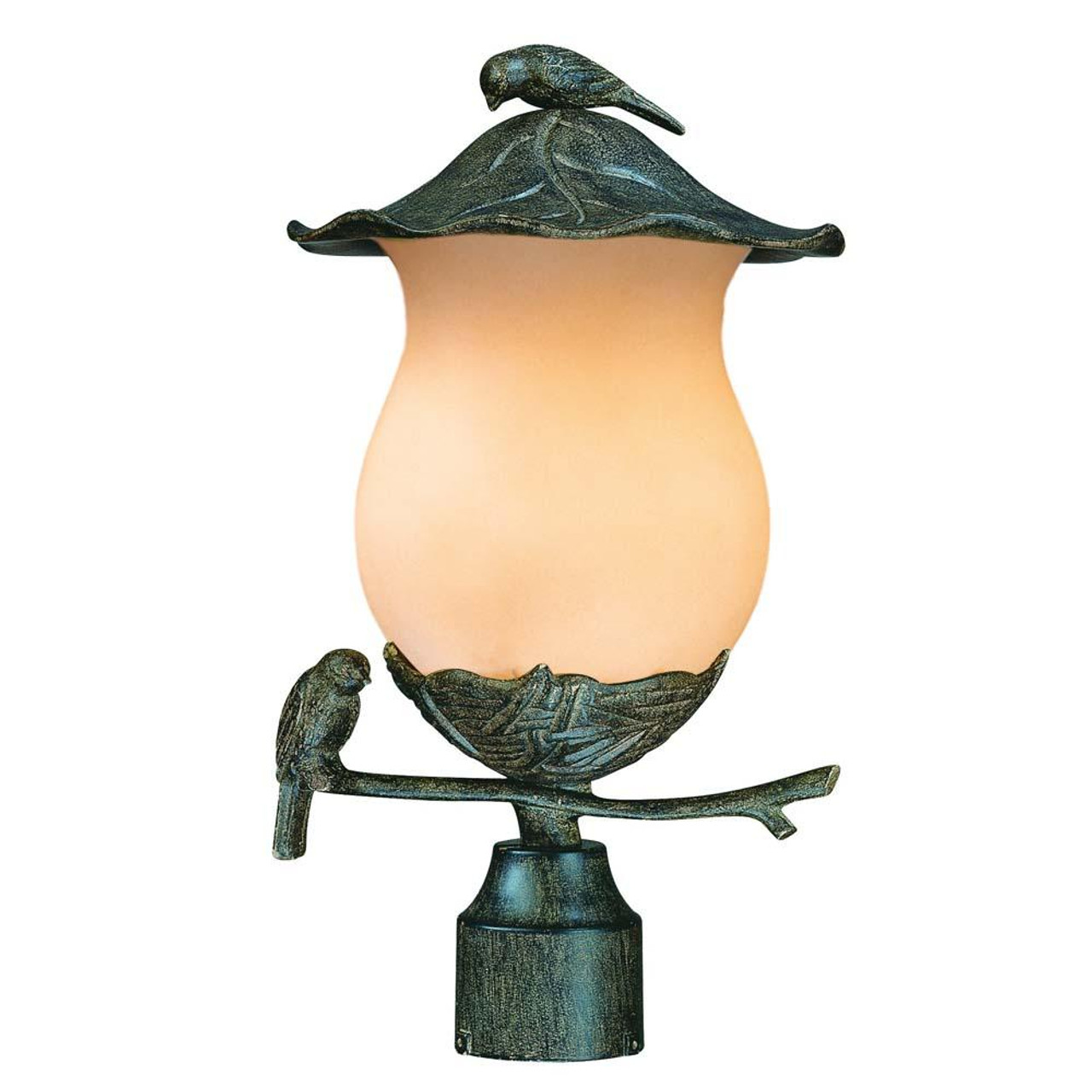 Avian Collection Post-Mount 2-Light Outdoor Black Coral Light Fixture, Acclaim  Lighting 7567BC/CH 21PWJ Acclaim Lighting Post Mount Light