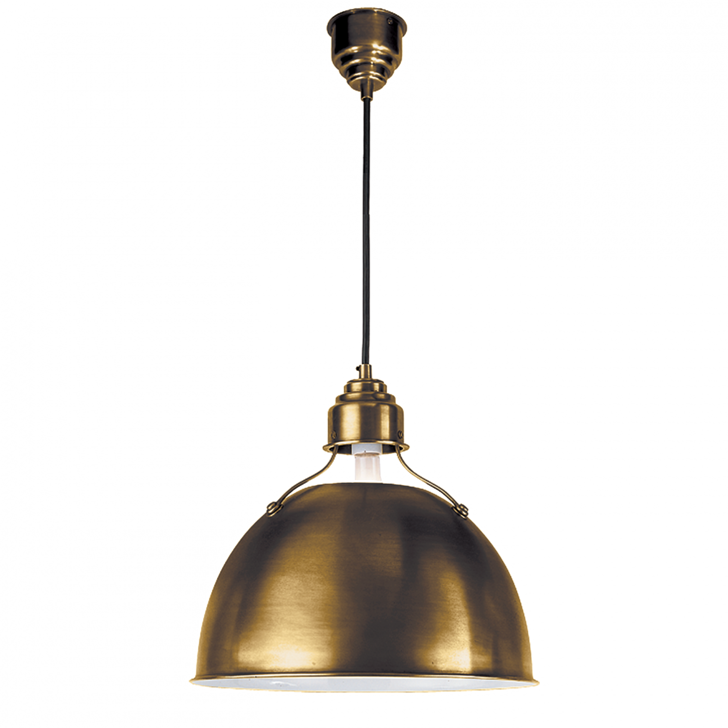 Thomas O'Brien Clark 1 Light 7.5 inch Hand-Rubbed Antique Brass Flush Mount  Ceiling Light