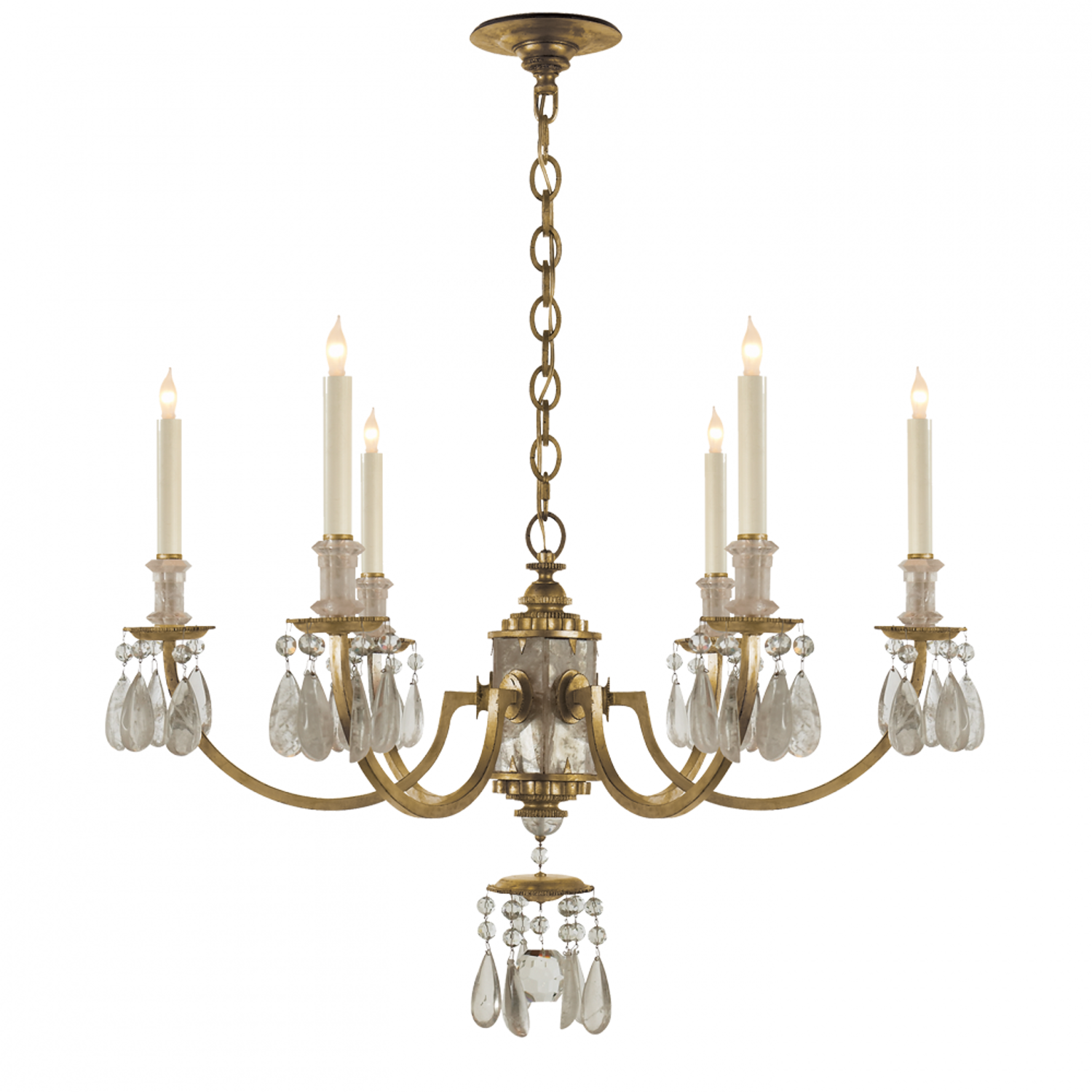 Thomas O'Brien Clark 1 Light 7.5 inch Hand-Rubbed Antique Brass Flush Mount  Ceiling Light