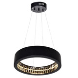 CWI Lighting Rosalina Chandelier, LED, Matte Black, 16"W (1040P16-101 3069GJV) 