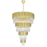 CWI Lighting Deco Chandelier, 34-Light, Medallion Gold, 40"W (1112P40-34-169 3069PE2) 