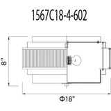 CWI Lighting Valdivia Flush Mount, 4-Light, Satin Gold, 18"W (1567C18-4-602 3069QAL) 