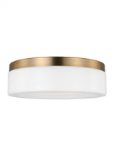 Generation Lighting Rhett modern 1-light indoor dimmable medium ceiling flush mount in satin brass gold finish with conc, Generation Lighting - Seagull 7569093S-848 AC1EC 