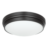 Matteo Lighting Fresh Colonial Flush Mount, 3-Light, Bronze, 17"W (X46403BZ 305XUVH) 