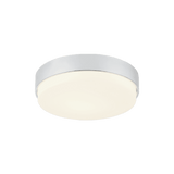 Matteo Lighting Quintz Flush Mount, 3-Light, LED, Chrome, White Glass Shade, 14.5"W (M13203CH 3060LPC) 