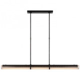 Visual Comfort & Co. Signature Collection Precision Large Linear Chandelier, 1-Light, LED, Bronze, 50"W (KW 5225BZ-WG CX03F) 