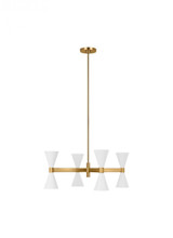 Visual Comfort & Co. Studio Collection Albertine Extra Large Chandelier, 8-Light, Matte White, 48"W (AEC1078MWT 706X464) 