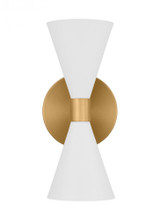 Visual Comfort & Co. Studio Collection Albertine Wall Sconce, 2-Light, Matte White, 13.13"H (AEW1032MWT 706X39M) 