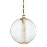 Corbett Pietra Pendant 1-Light Brass 18"H 