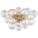 Visual Comfort & Co. Signature Collection Talia Large Sconce, 5-Light, LED, Burnished Silver Leaf, 17.75"H (JN 2006BSL-CG D02TN) 