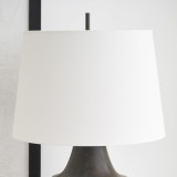 Visual Comfort & Co. Signature Collection Orly Large Table Lamp, 1-Light, LED, Garden Bronze, Linen Shade, 31.5"H (TOB 3415GBZ-L D02U4) 