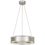Visual Comfort & Co. Signature Collection Connery Ring Pendant, 1-Light, LED, Polished Nickel, 14"W (CHC 1611PN D03Q5) 