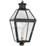 Visual Comfort & Co. Signature Collection Stratford Gas Post Light, 1-Light, Matte Black, 35.25"H (CHO 7450BLK-CG D03QV) 