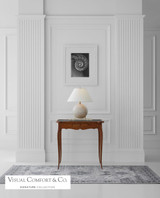 Visual Comfort & Co. Signature Collection Price Small Table Lamp, 1-Light, LED, Alabaster, Linen Shade, 19.25"H (MF 3902ALB-L D03R1) 