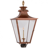 Visual Comfort & Co. Signature Collection Albermarle Gas Post Light, 1-Light, Soft Copper, Brass, 29.5"H (CHO 7430SC-CG D03RM) 
