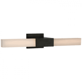 Visual Comfort & Co. Signature Collection Covet Over The Mirror Bath Light, 1-Light, LED, Bronze, Alabaster Shade, 24"W (KW 2117BZ-ALB D03T6) 