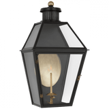 Visual Comfort & Co. Signature Collection Stratford Medium 3/4 Gas Wall Lantern, 1-Light, Matte Black, 26"H (CHO 2451BLK-CG D01UY) 