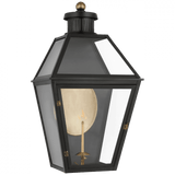 Visual Comfort & Co. Signature Collection Stratford Large 3/4 Gas Wall Lantern, 1-Light, Matte Black, 32.25"H (CHO 2452BLK-CG D01UZ) 
