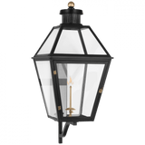 Visual Comfort & Co. Signature Collection Stratford X-Large Bracketed Gas Wall Lantern, 1-Light, Matte Black, 40.5"H (CHO 2457BLK-CG D01V1) 