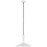 Visual Comfort & Co. Signature Collection Rosetta Large Pendant, 1-Light, LED, Matte White, Bronze, 18"W (ARN 5541WHT/BZ D02QW) 